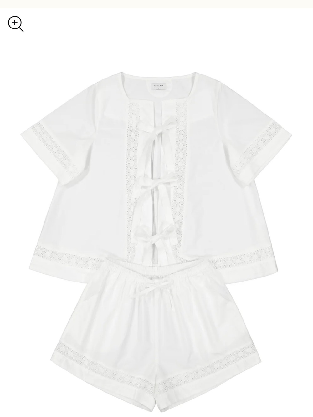 NWOT Piyama Giselle Pajama Lounge Set White Size XS - Picture 6 of 12